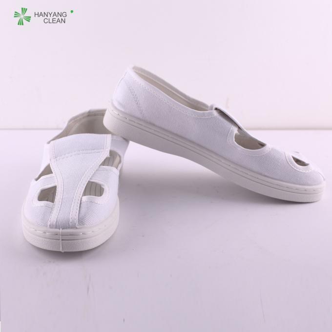 Zapatos médicos del género del recinto limpio del PVC del único esd zapato antiestático unisex blanco del laboratorio para farmacéutico